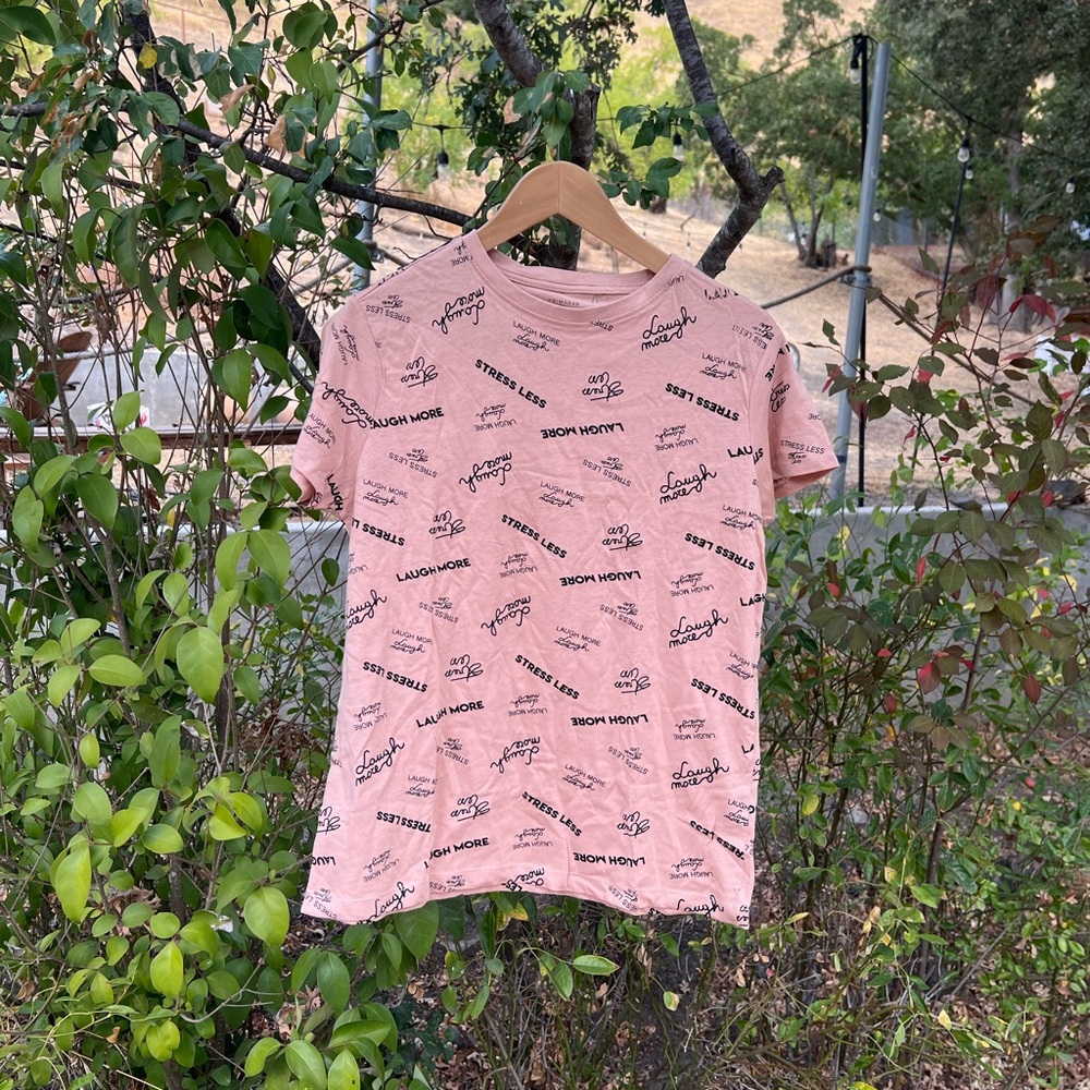 Primark Light Pink Graphic Tee